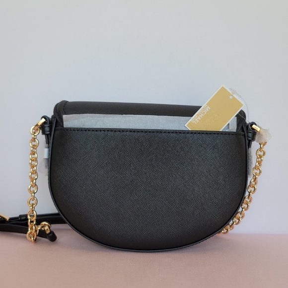 MICHAEL KORS Jet Set Charm Saffiano Leather MD Half Dome Chain Crossbody-🎈⭐$148 - Picture 7 of 16